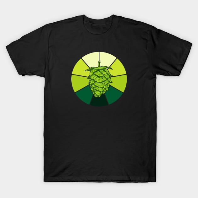 Vintage Green Beer Hop T-Shirt by ebayson74@gmail.com